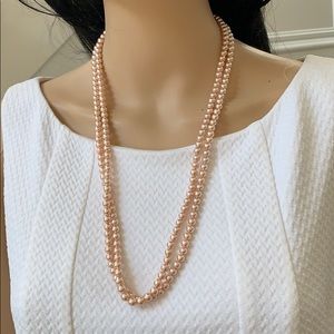 Jewelry - FINAL PRICE Real pearl necklace red peach color Jewelry - FINAL PRICE Real pearl necklace red peach color
